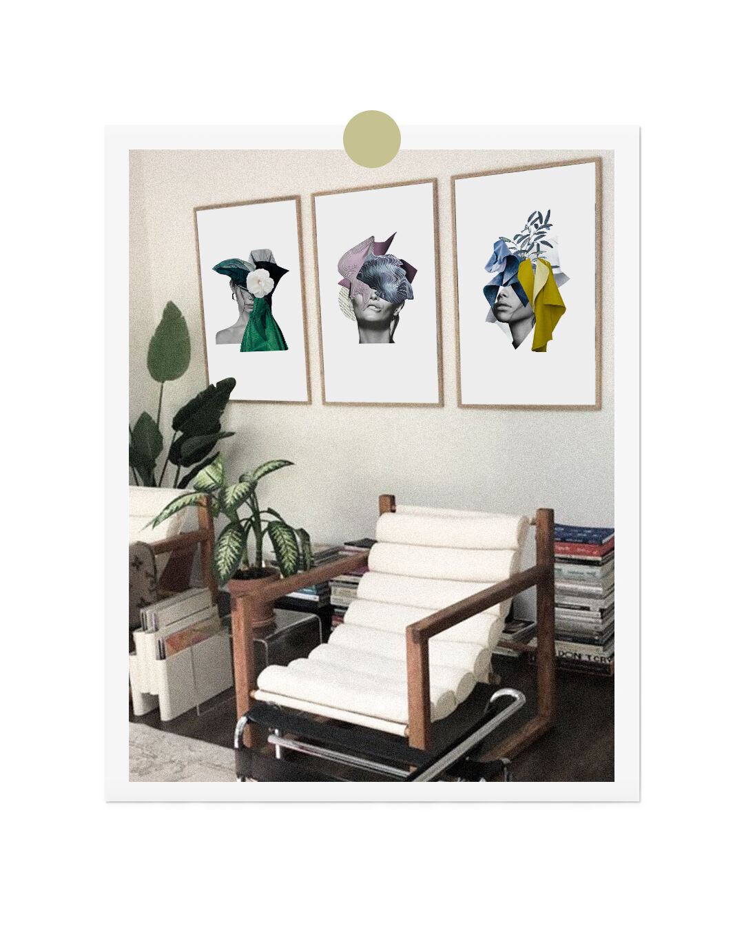 Collage print, Purple drama