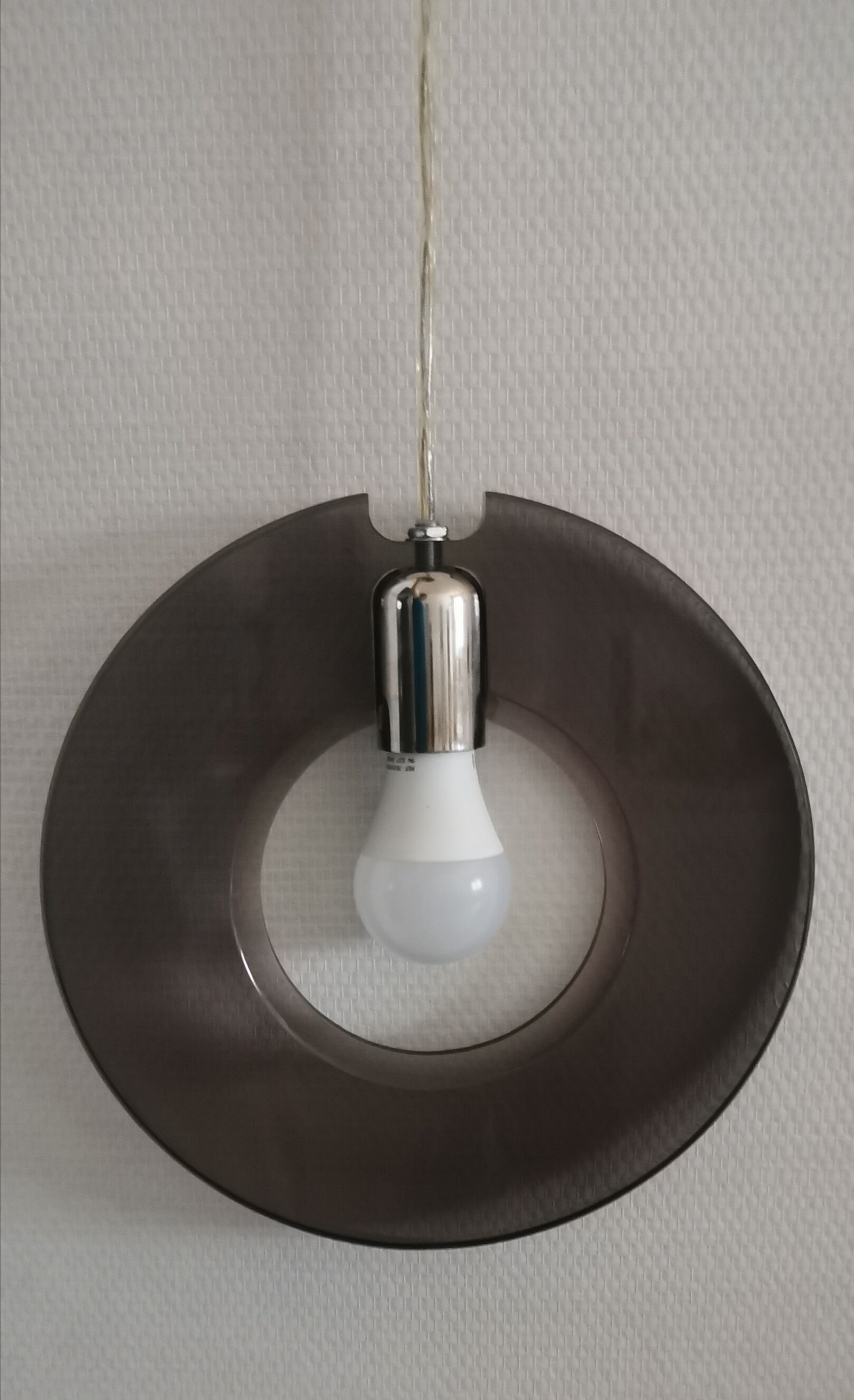 Hanging lamp ring orbit plexiglass chrome 70