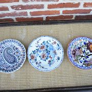 Vintage dessert plate in Gien ceramic – peony design