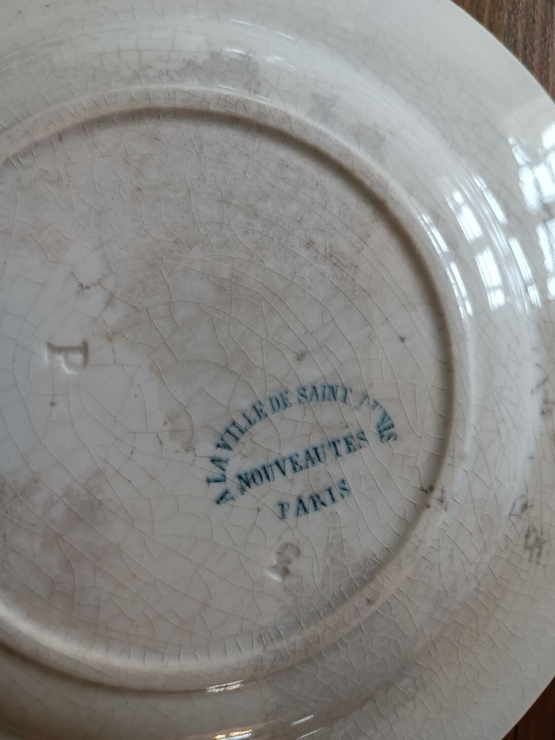 4 plates iron earth Gien model Ducks