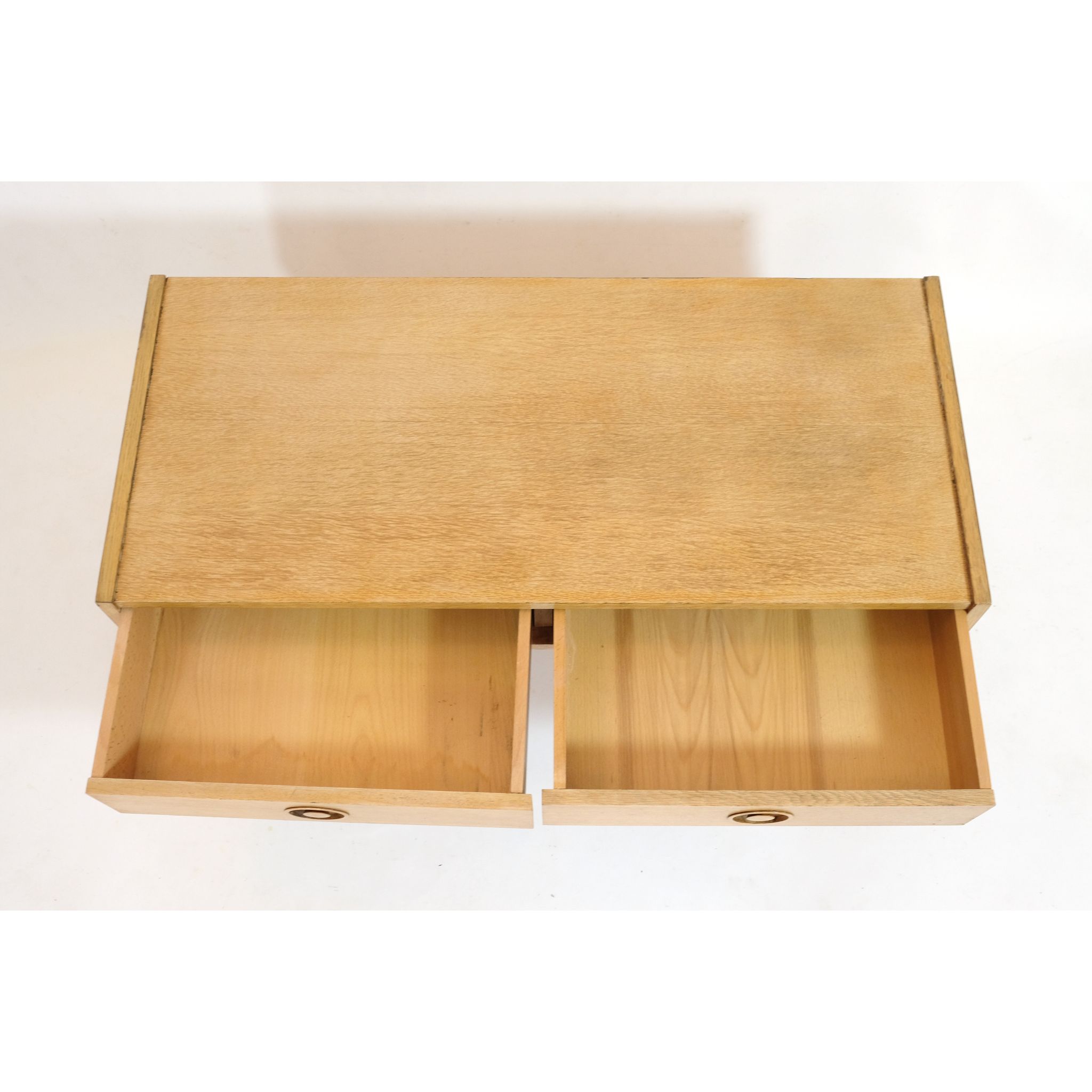 Small Scandinavian row in light wood from the 70s.