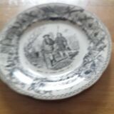 Set of eight talking plates