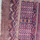 Ancient Turkmen Afghan Hatchlou handmade carpet 133x133 cm
