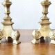 Old pair of gilded bronze lamps – Louis XIV style
