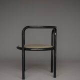 Set of 4 black 'Locus Solus' chairs by Gae Aulenti for Poltronova, 1960s