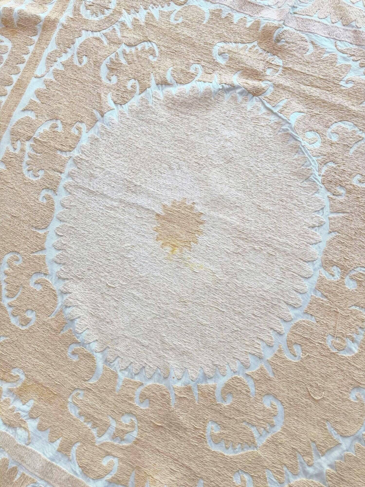 Vintage hand-embroidered tablecloth 127x134 cm