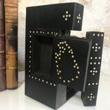 Wooden elephant bookends blackened around 1930