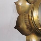 Brass flower ceiling or wall light