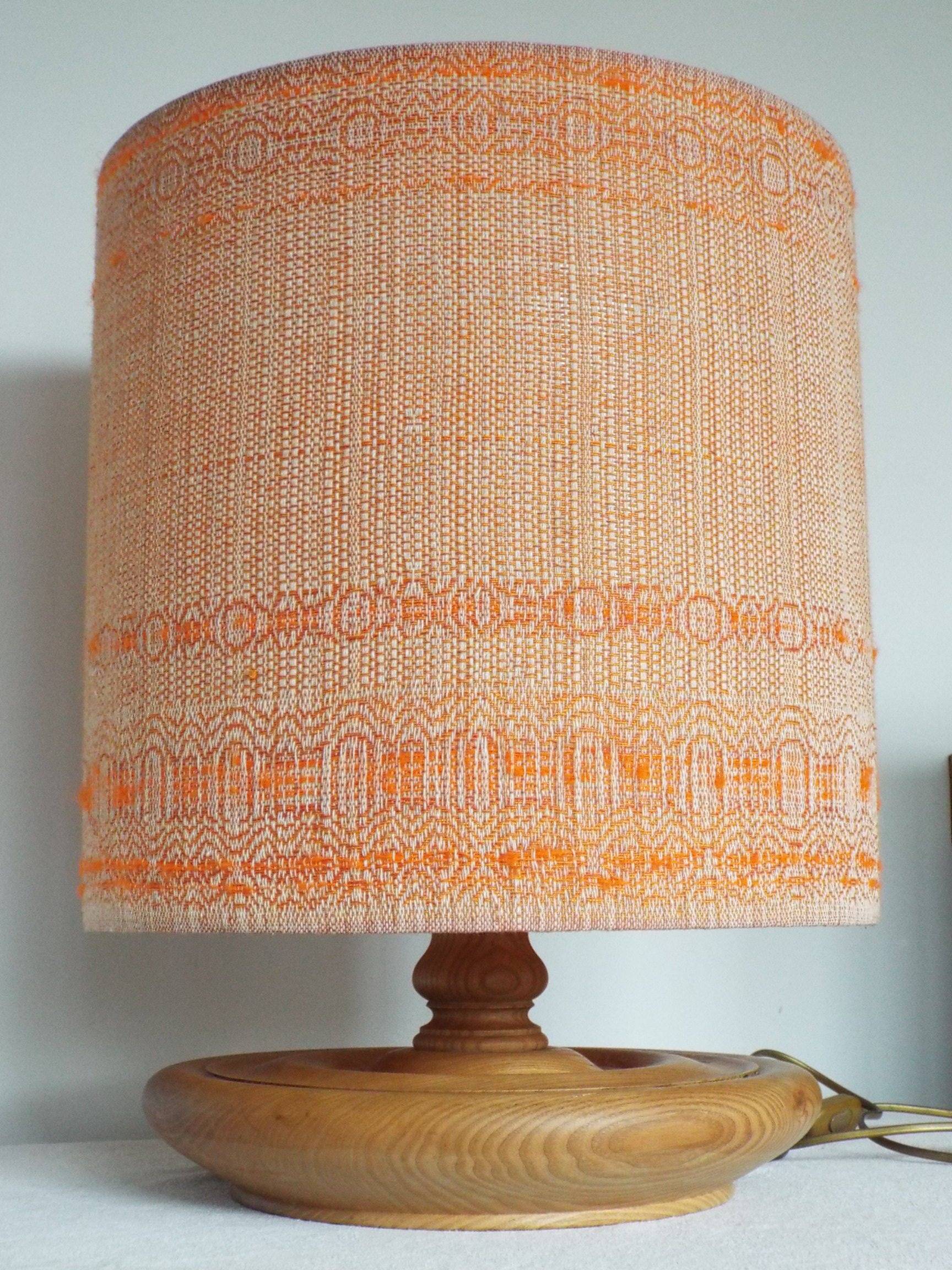 Lampe pied bois années 70