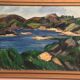 Original Swedish Oil on Canvas - "Lake" by Kersti Flyckt - Signed - Vintage and Framed - 79 × 66 cm (31.1 in × 26 in)
