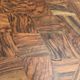 Console art déco en différentes essences de bois, France 1940