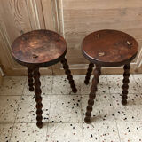 Pair of tripod stools