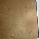 Miroir vintage 1960 barbier coiffeur carton chainette - 29 x 23 cm