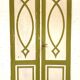 Double separation doors in 19th century patinated solid fir