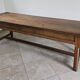Farm table, solid oak console, late 18th to early 19th century.