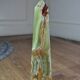 Green onyx obelisk (21cm), decorative piece