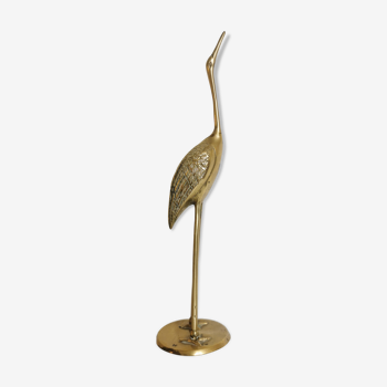 Brass heron 30cm