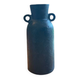 Black ceramic vase