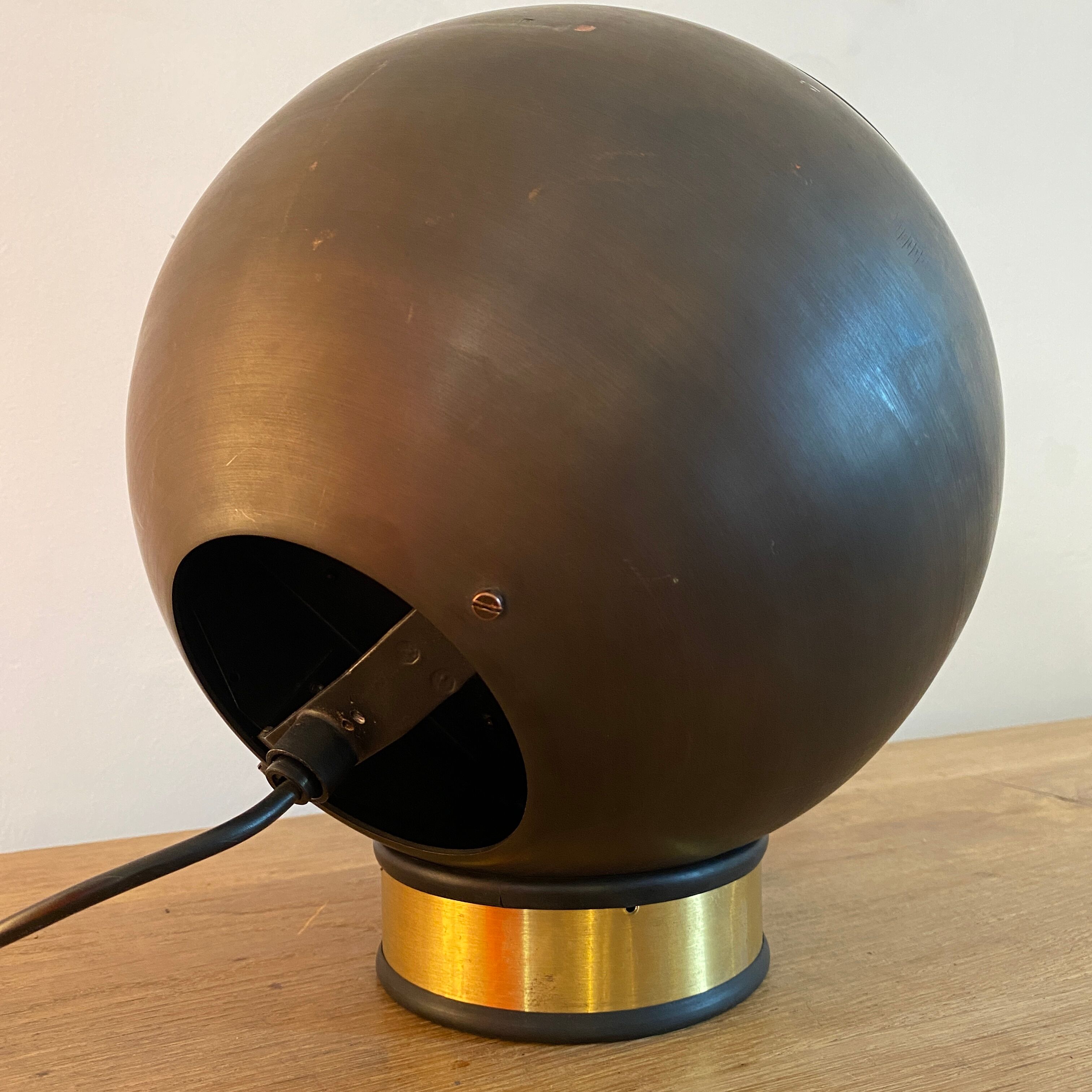 Copper ball lamp circa 1970