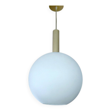 Large Vintae Glass Pendant Light from Doria, 1950s