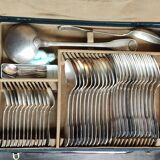 Old Christofle 57-piece shell model cutlery set