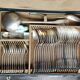 Old Christofle 57-piece shell model cutlery set