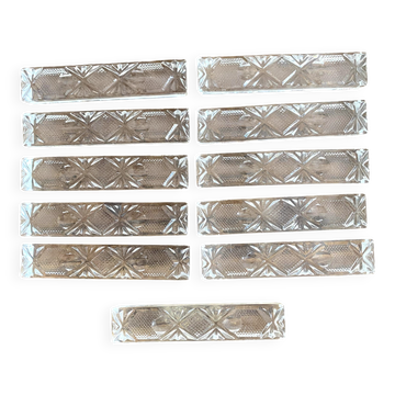 1950s molded glass knife holder