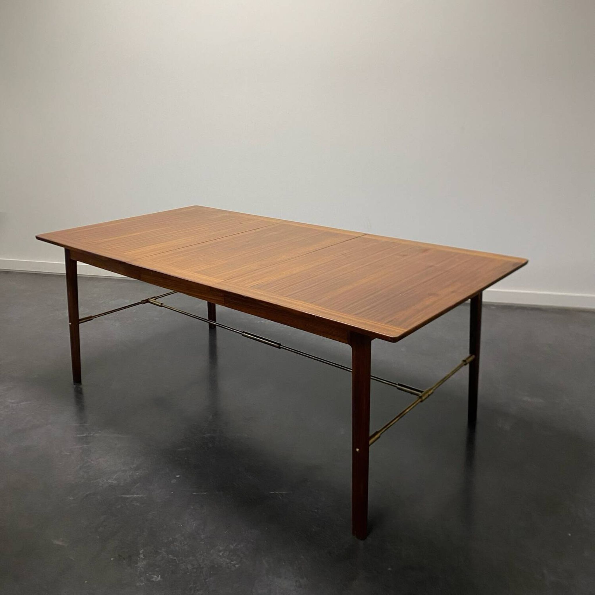 Palisander dining table denmark 1960s extendable mcm
