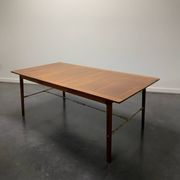 Palisander dining table denmark 1960s extendable mcm