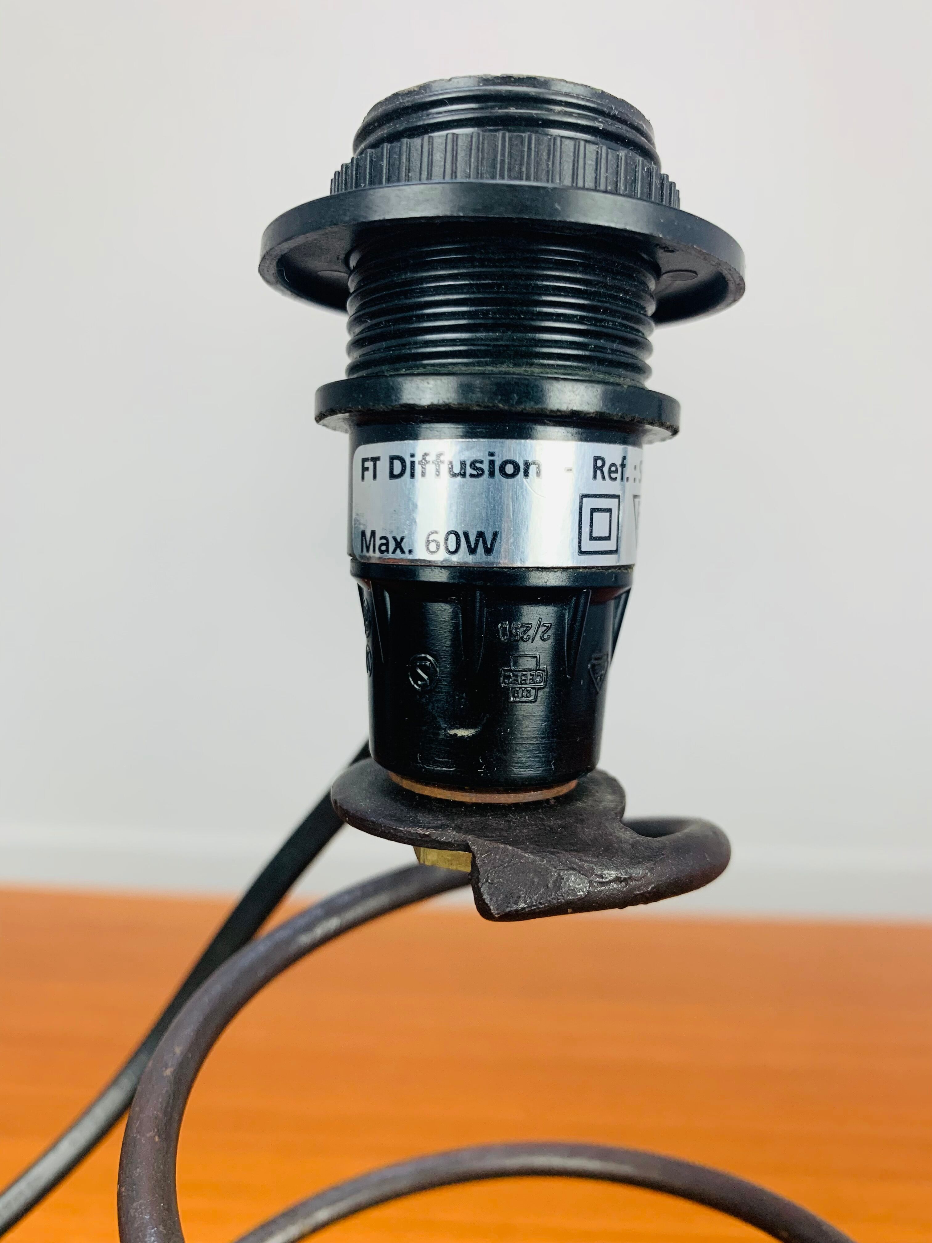 Paire de lampes ressort métal années 90