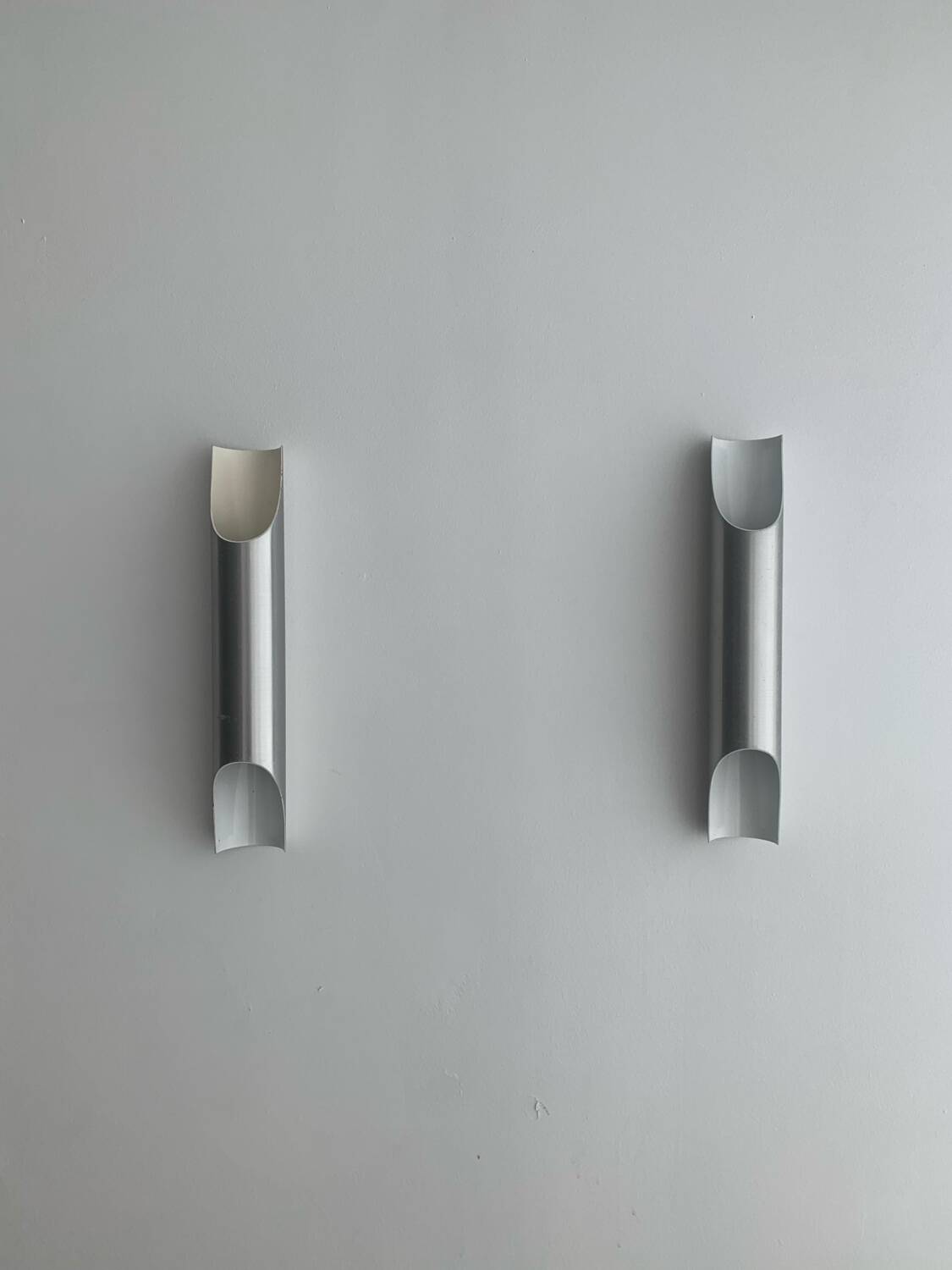 Pair of Vintage Raak Fuga Wall Lamps circa 1970 Space Age