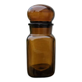 Bocal en verre ambré