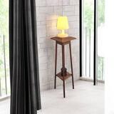 Art Deco sculpted pedestal in solid wood and marble – circa 1930