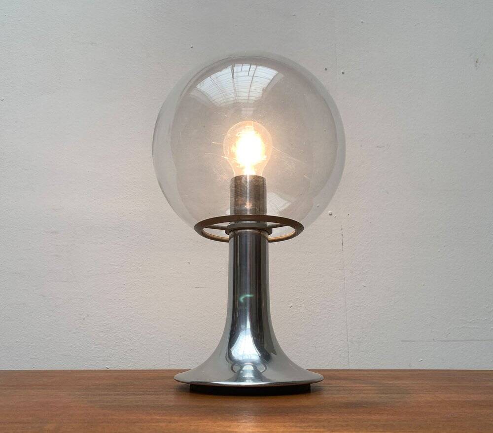 Vintage 1970s space globe table lamp