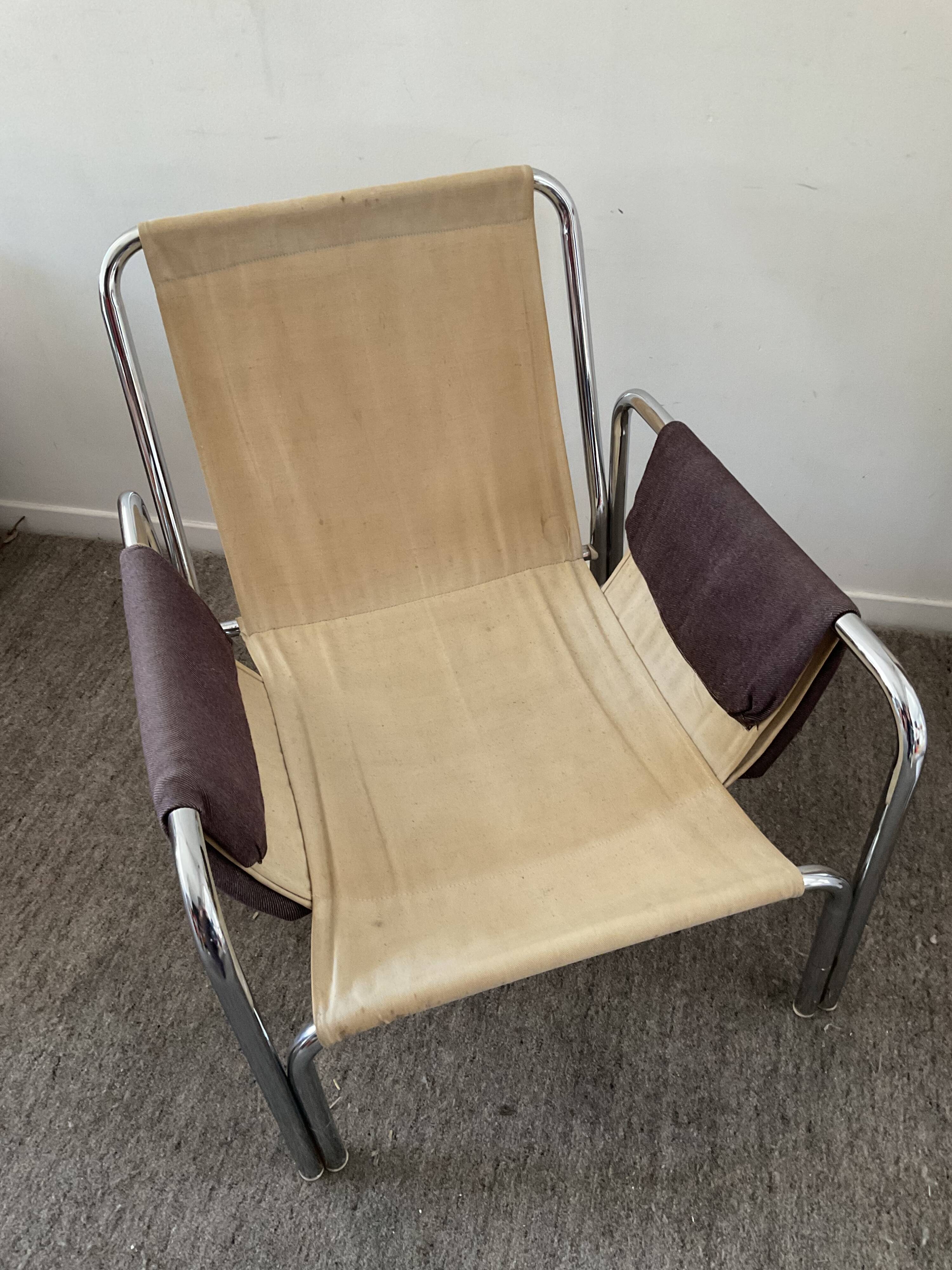 Vintage armchair Bauhaus style 70s