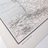 Carte de la France vintage de 1950