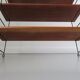 Scandinavian wall shelf modular wood and metal years 60 70
