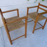 Pair of mulched chairs