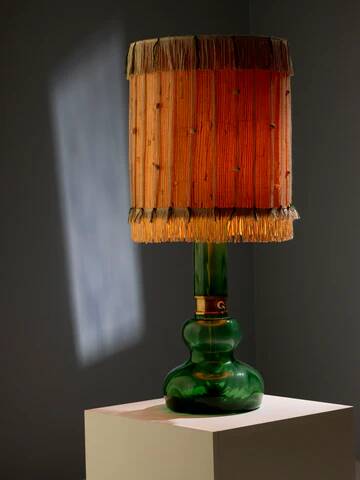 Glass table lamp, Karl Wiedmann, 1930s, Germany