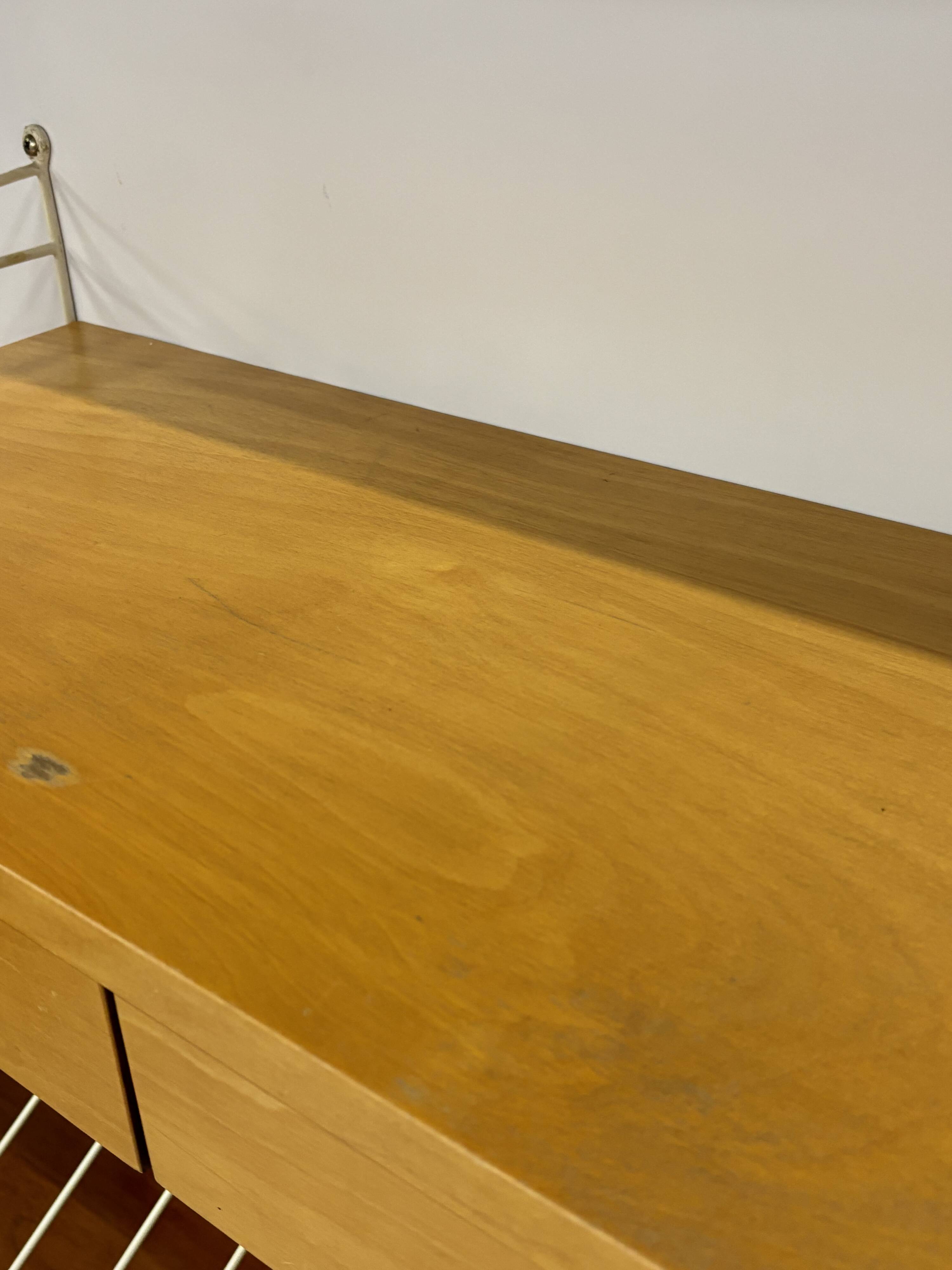 Système mural à cordes Nisse Strinning vintage 1960