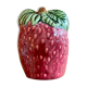 Porte éponge ou serviettes en barbotine fraise