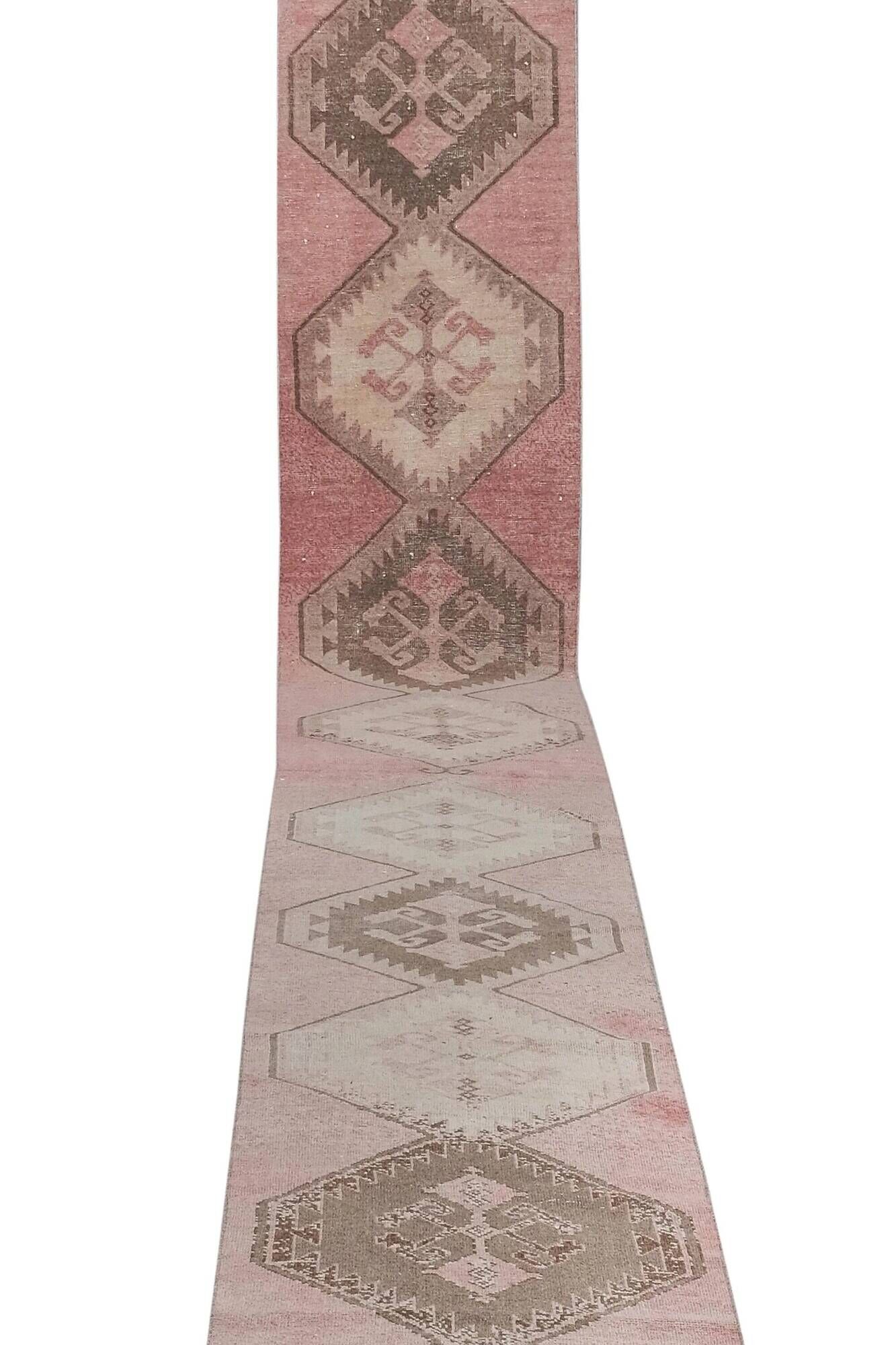 Tapis de couloir turc vintage