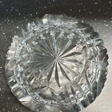 Hand-cut crystal ashtray
