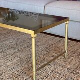 Vintage brass coffee table