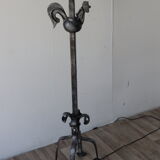 Lampadaire brutaliste "Le chant du Coq" en fer forgé, 1950