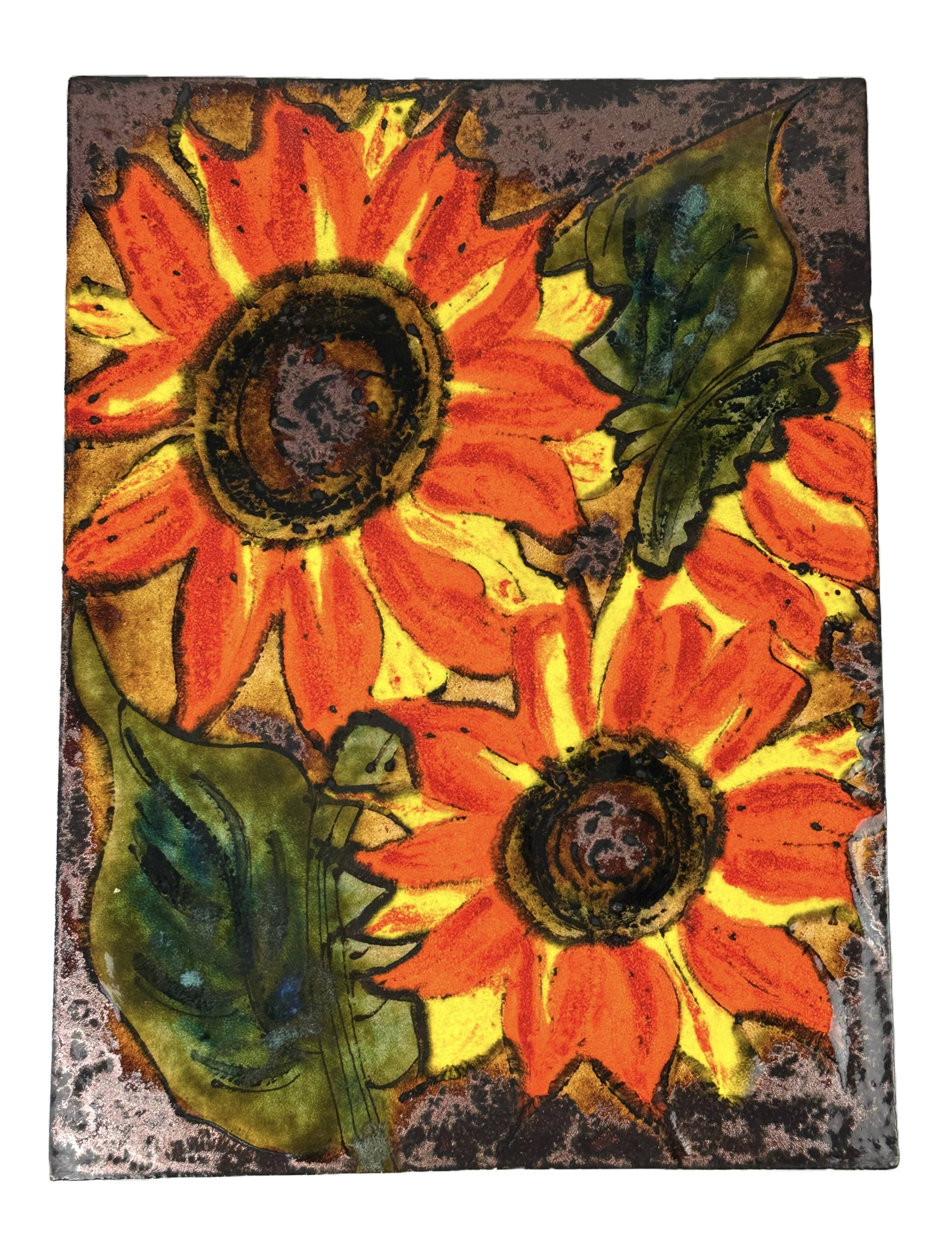 1960s/70s Wall Picture Wall Plate Ceramic Ruscha Hand-Painted Number 769