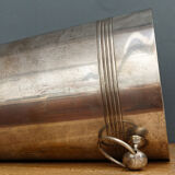 Champagne bucket in silver metal