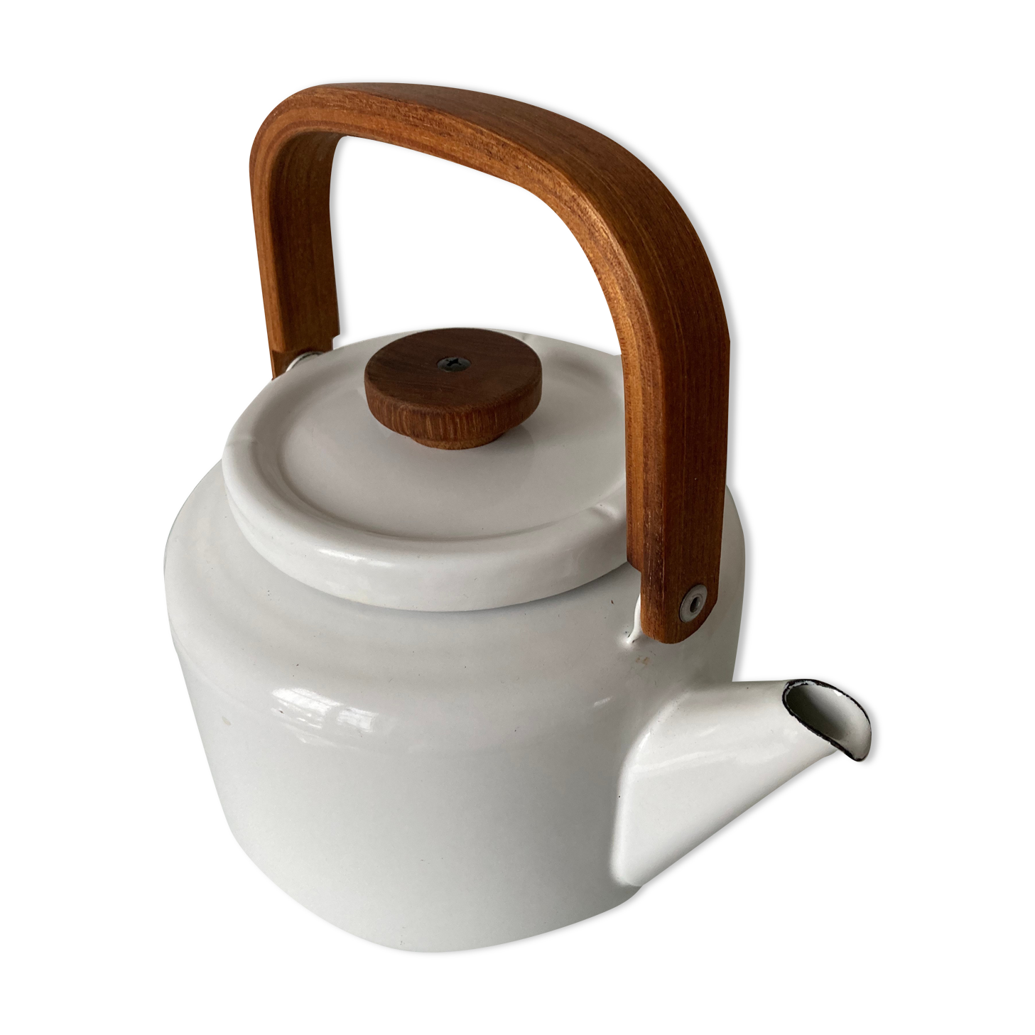 Scandinavian enamelled kettle