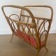 Rattan magazine holder