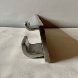 Vintage triple coat steel wall coat rack